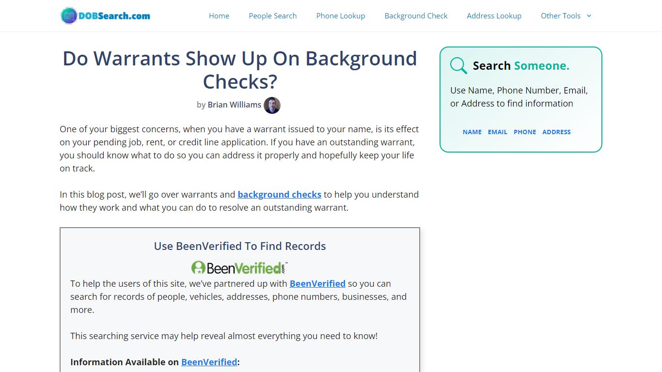Do Warrants Show Up On Background Checks? – DOBSearch.com